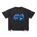 Snow Washed Raw-Hem T-Shirt
