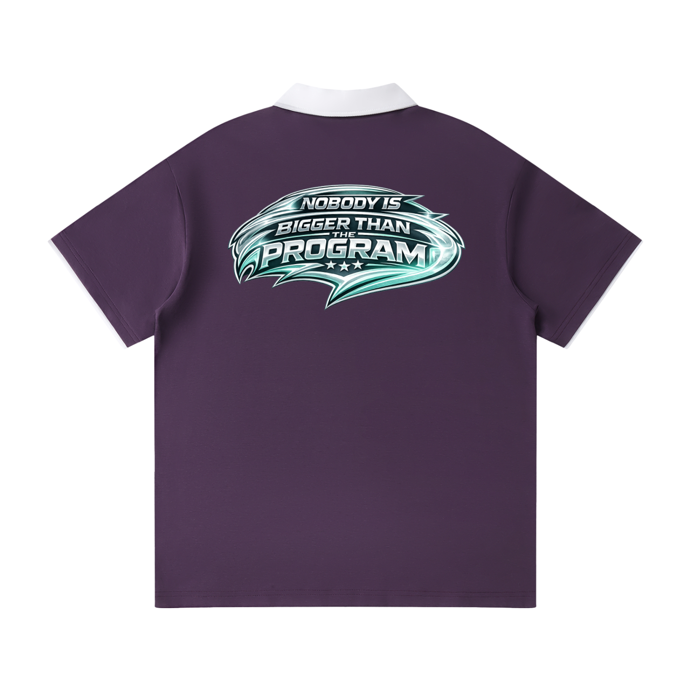 Contrast Collar Raglan Polo Shirt