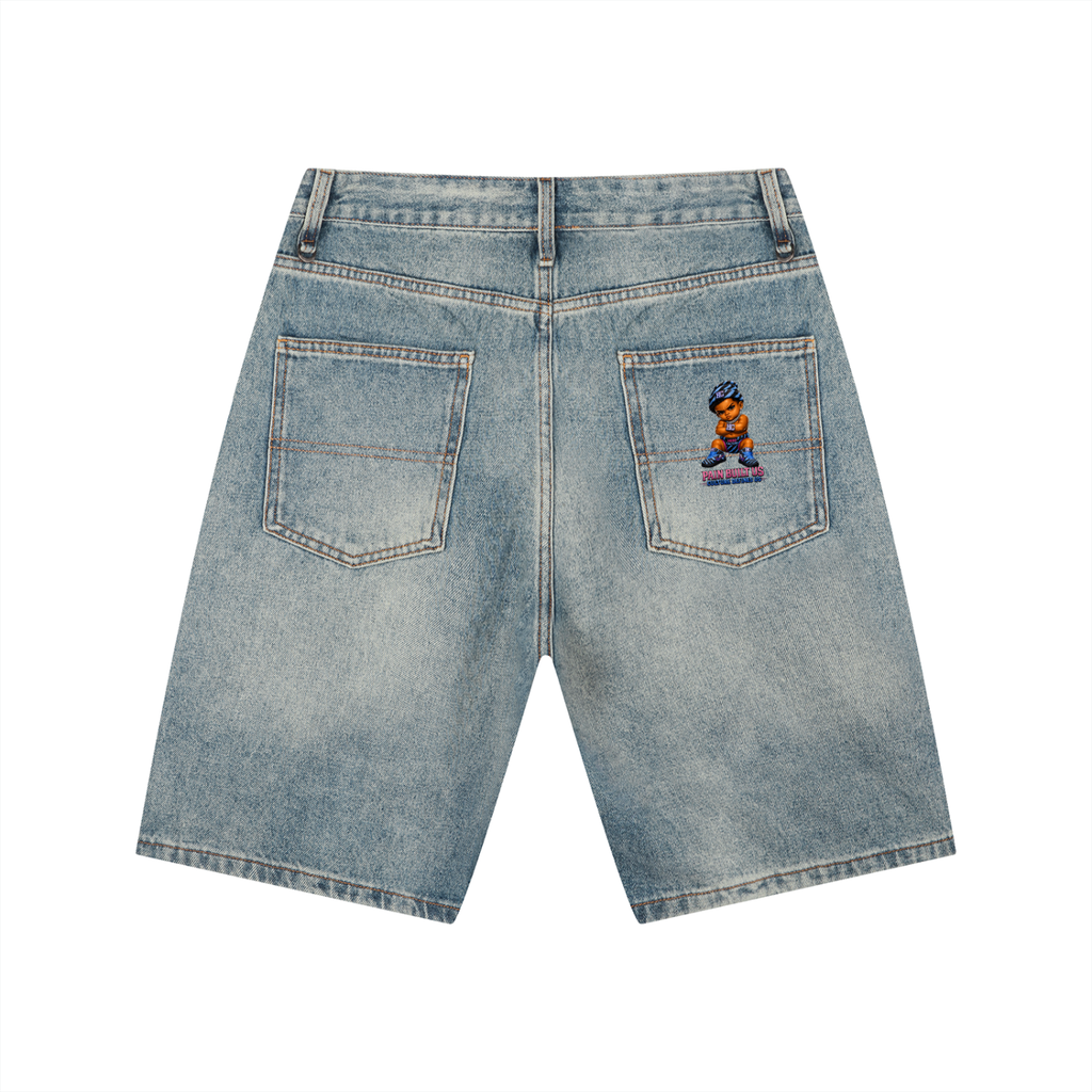 Men's Vintage Wash Denim Shorts