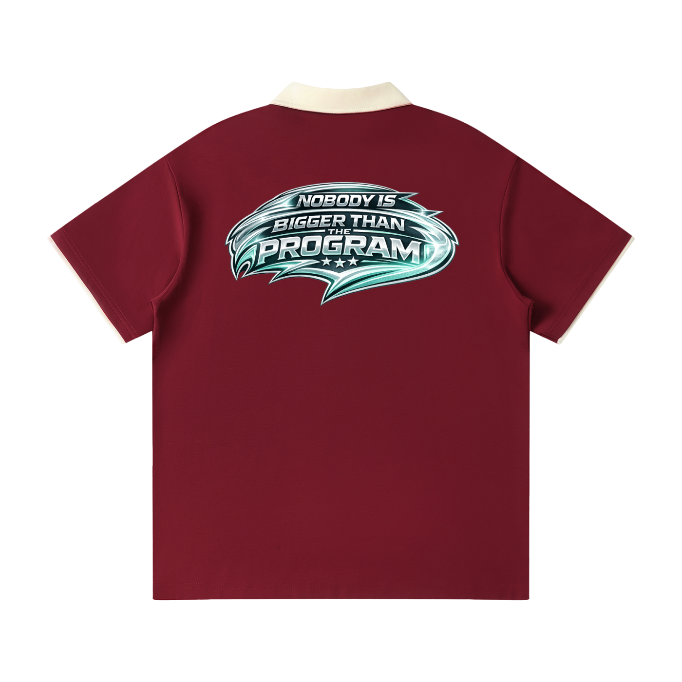 Contrast Collar Raglan Polo Shirt