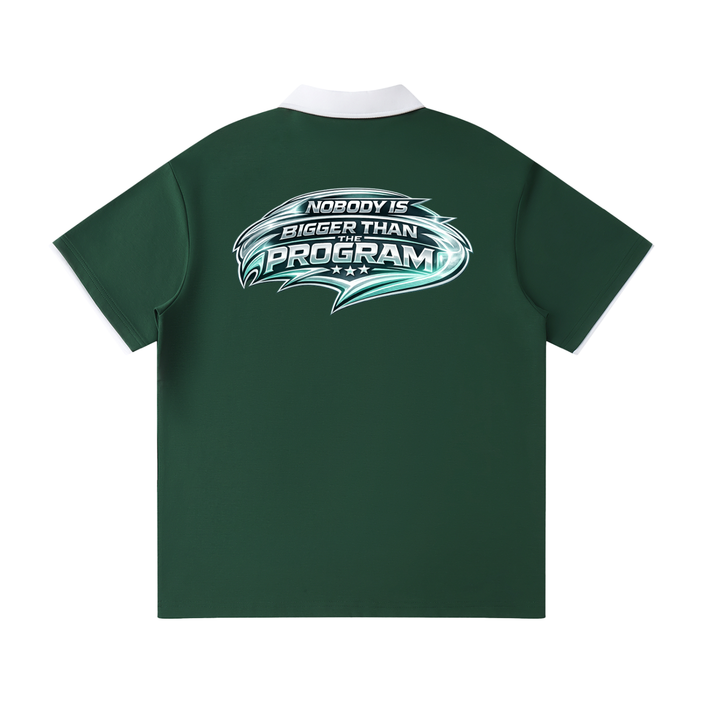 Contrast Collar Raglan Polo Shirt